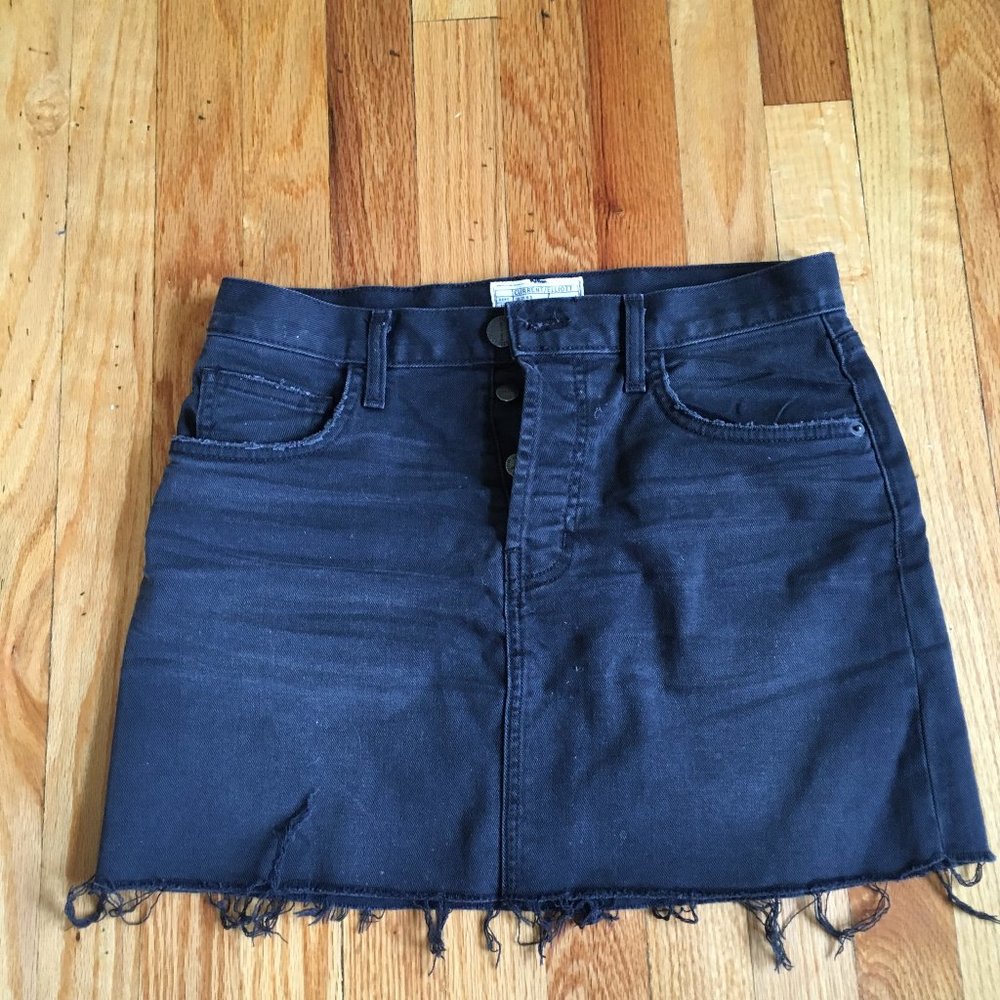Current/Elliot Distressed Denim Miniskirt Size 27